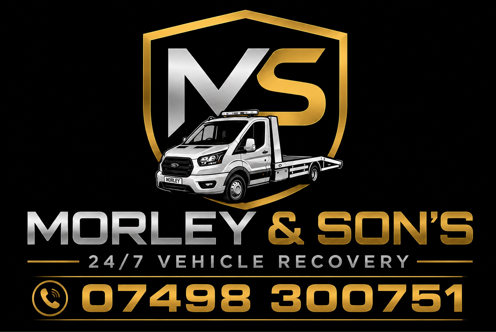Morley and Sons 24/7 Vehicle Recovery, telephone 07498 300751