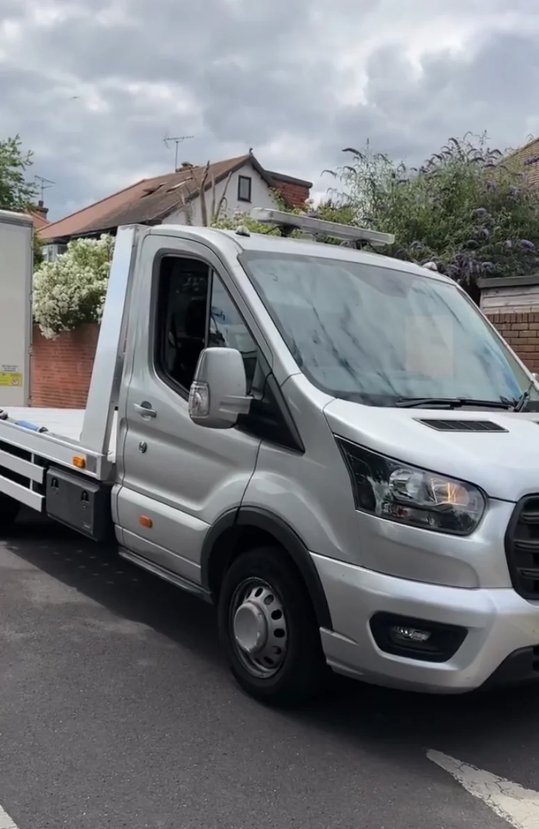 Morley and Sons recovery truck ready for vehicle collection